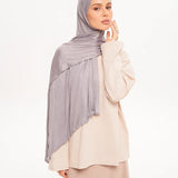 Effen Headscarf Light Grey