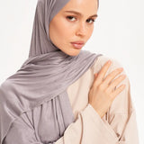 Effen Headscarf Light Grey