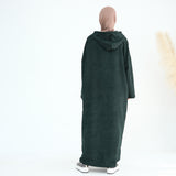 Sahar Hooded Abaya Army Green