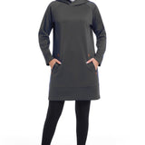 Modest Sportswear Hoodie Top Black