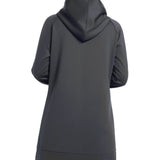 Modest Sportswear Hoodie Top Black