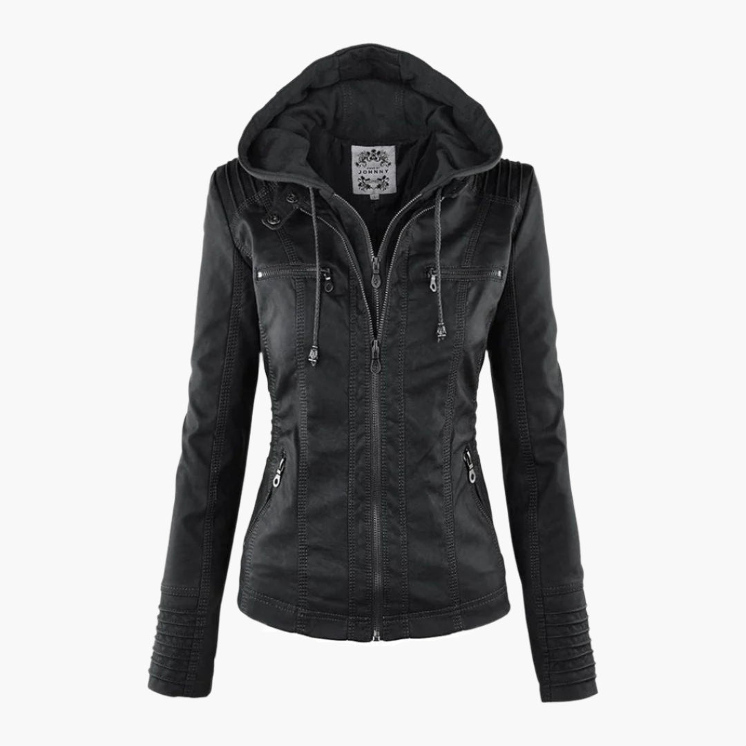 Women’s Elegant Vegan Leather Jacket