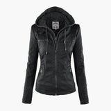 Women’s Elegant Vegan Leather Jacket