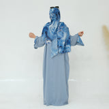 Rismah Abaya + Hijab Blue