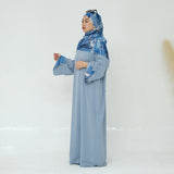 Rismah Abaya + Hijab Blue