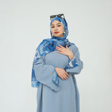 Rismah Abaya + Hijab Blue