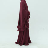 Noor Abaya Clothes burgundy