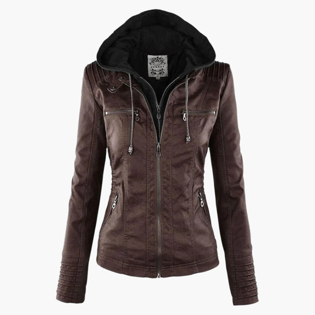 Women’s Elegant Vegan Leather Jacket