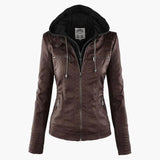 Women’s Elegant Vegan Leather Jacket