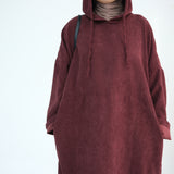 Sahar Hooded Abaya Burgundy