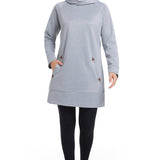 Modest Sportswear Hoodie Top Grey