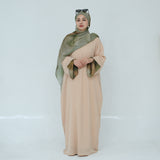 Rismah Abaya + Hijab khaki