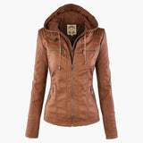 Women’s Elegant Vegan Leather Jacket