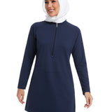 Modest Sportswear Top Navy Blue
