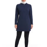 Modest Sportswear Top Navy Blue