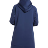 Modest Sportswear Hoodie Top Navy Blue