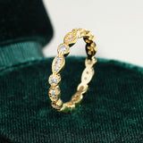 Selene | 18K Gold Plated Moissanite S925 Silver Ring For Kids