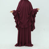 Noor Abaya Clothes burgundy
