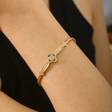 Belle | 18K Crystal Blossom Gold  Plated Bracelet