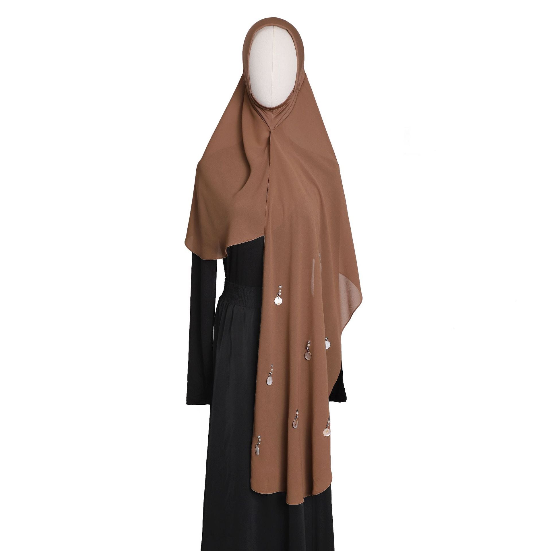 Elina | Crystal Shells Instant Hijab