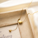 Mia | 18K Gold Plated Double Heart Necklace