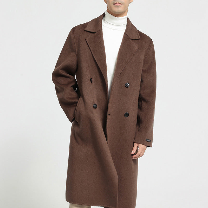 Men’s Autumn Winter Double Faced Wool Coat