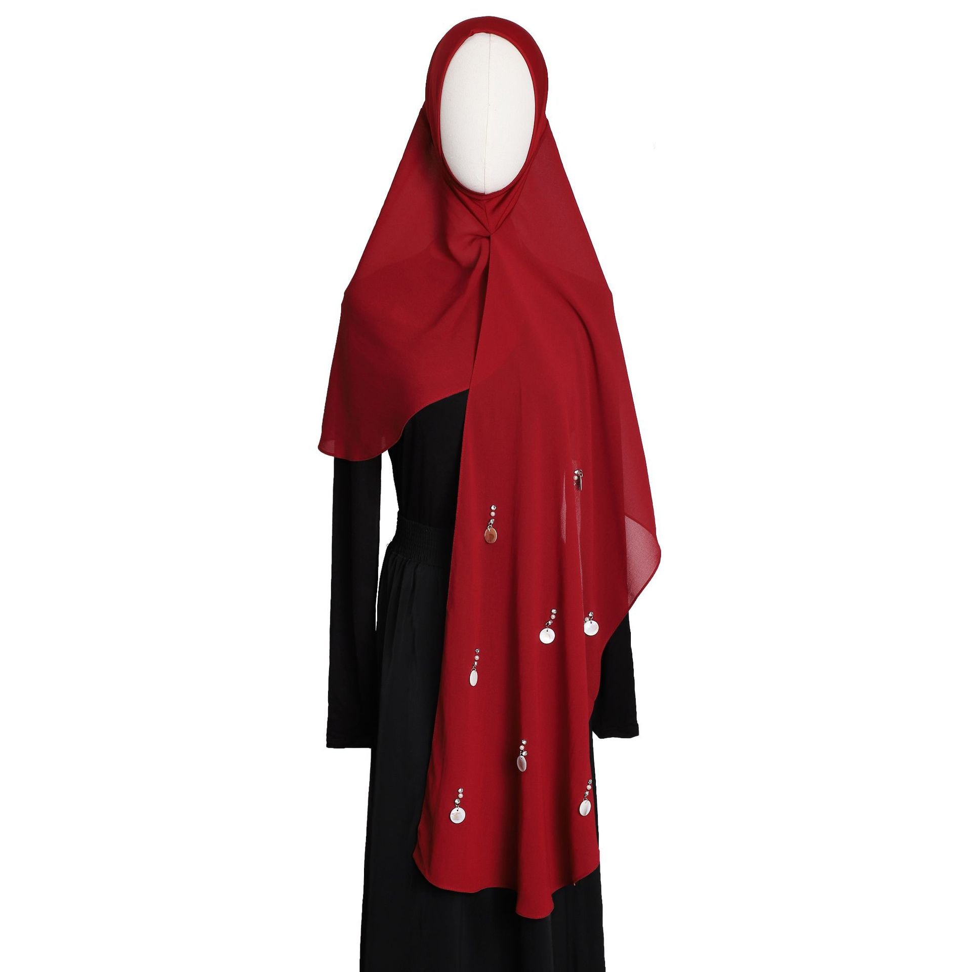 Elina | Crystal Shells Instant Hijab