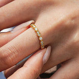 Selene | 18K Gold Plated Moissanite S925 Silver Ring For Kids
