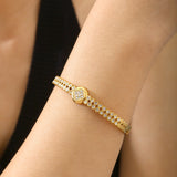 Vivian | 18K Shimmer Gol Plated Bracelet