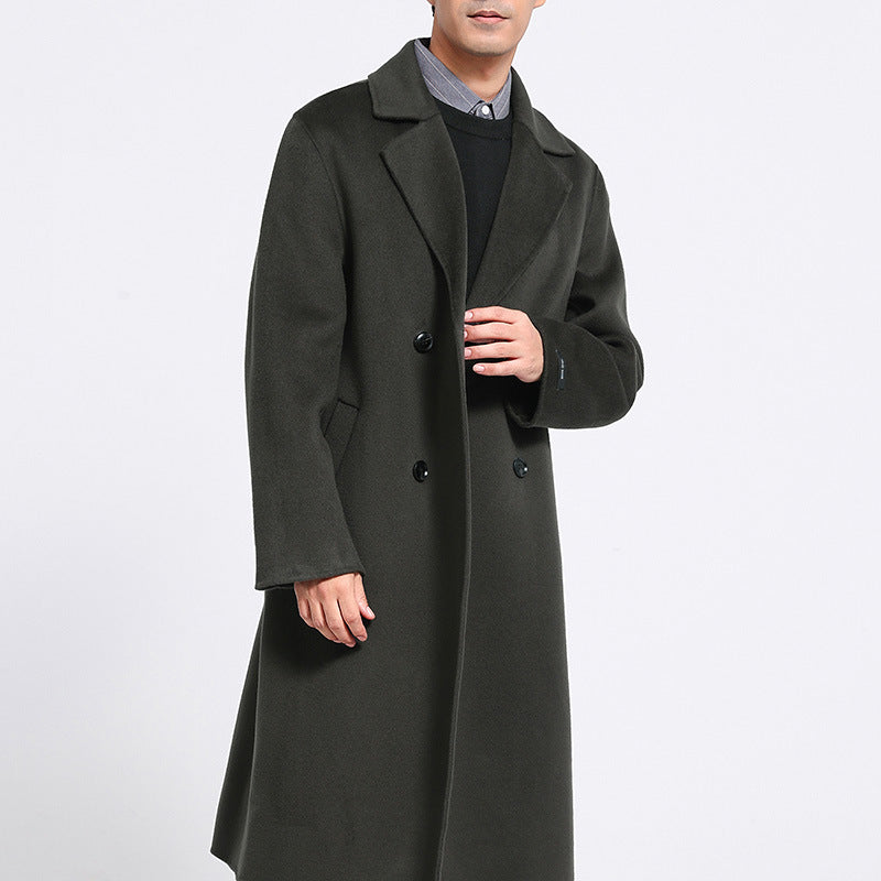 Men’s Autumn Winter Double Faced Wool Coat
