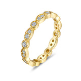 Selene | 18K Gold Plated Moissanite S925 Silver Ring For Kids