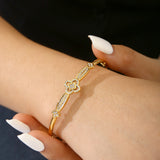 Belle | 18K Crystal Blossom Gold  Plated Bracelet