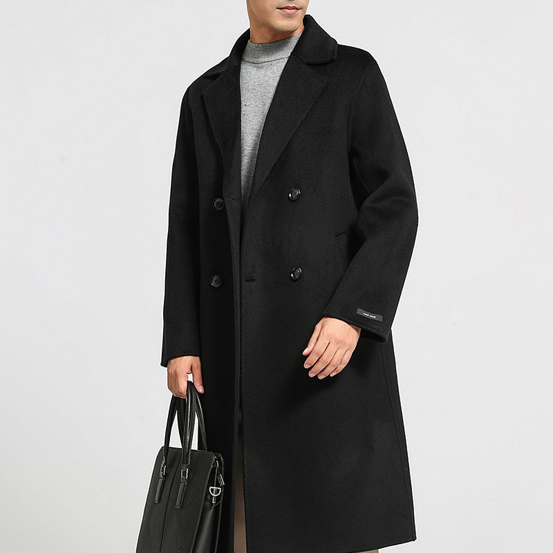 Men’s Autumn Winter Double Faced Wool Coat