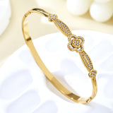 Belle | 18K Crystal Blossom Gold  Plated Bracelet