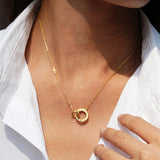 Zia | 14K Gold Plated S925 Roman Numeral Necklace