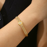 Vivian | 18K Shimmer Gol Plated Bracelet