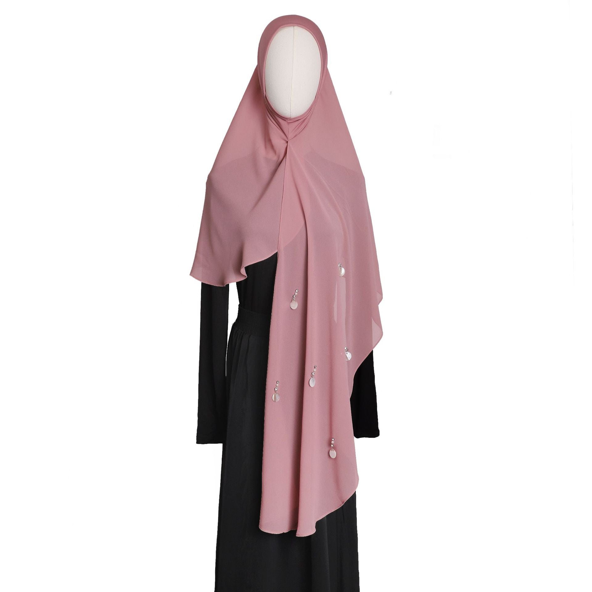 Elina | Crystal Shells Instant Hijab