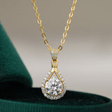 Amaia | 14K Gold Plated 925 Silver Teardrop Pipa Necklace