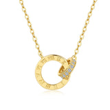 Zia | 14K Gold Plated S925 Roman Numeral Necklace