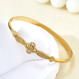 Belle | 18K Crystal Blossom Gold  Plated Bracelet