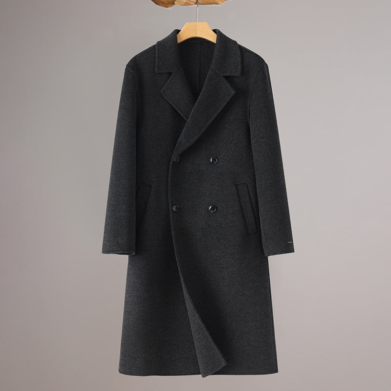 Men’s Autumn Winter Double Faced Wool Coat