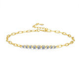 Aveline | 14K Gold Plated S925 Silver Moissanite Bracelet