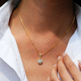 Amaia | 14K Gold Plated 925 Silver Teardrop Pipa Necklace