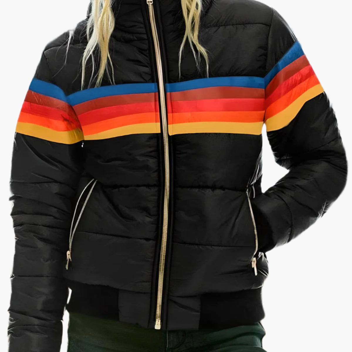 Hooded Retro Winter Jacket for Women