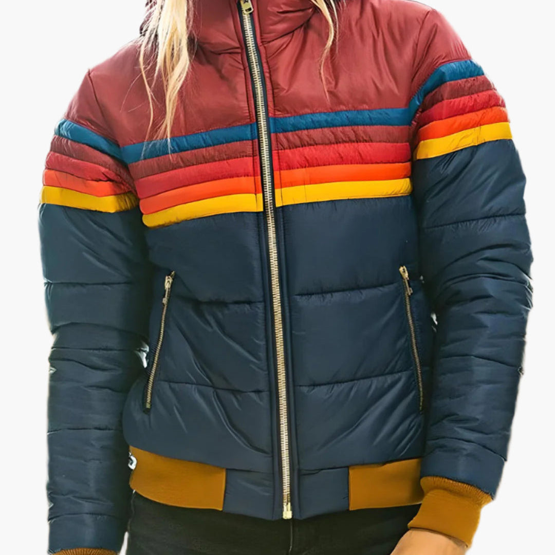 Hooded Retro Winter Jacket for Women