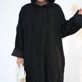 Sahar Hooded Abaya Black