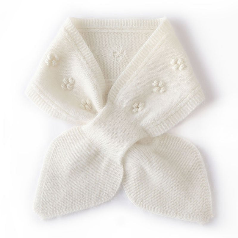 Pure Cashmere Bowknot Neck Scarf