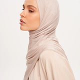 Effen Headscarf Almond Beige
