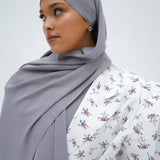 Chiffon Hijab Silver
