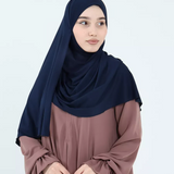 Instant Hijab Dark Blue